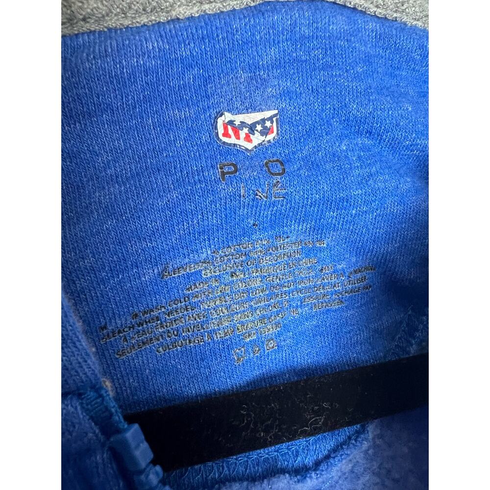 NFL New York Giants Football Sweatshirt Full Zip Hoodie Size Gray Blue Size L - Picture 6 of 10